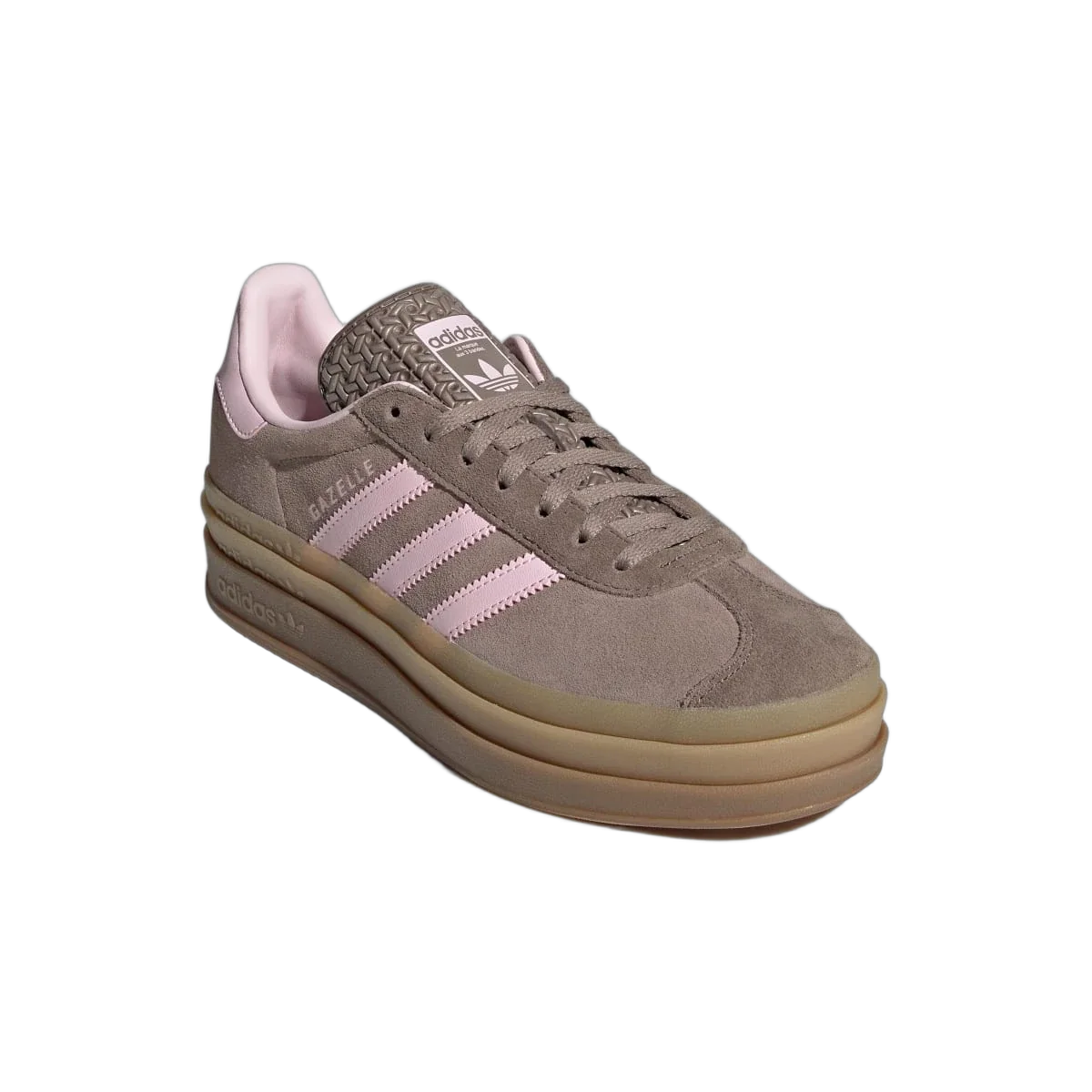 Overkicks - Adidas Gazelle Bold Trace Brown Clear Pink (Womens) (JQ6436) - detalle suela