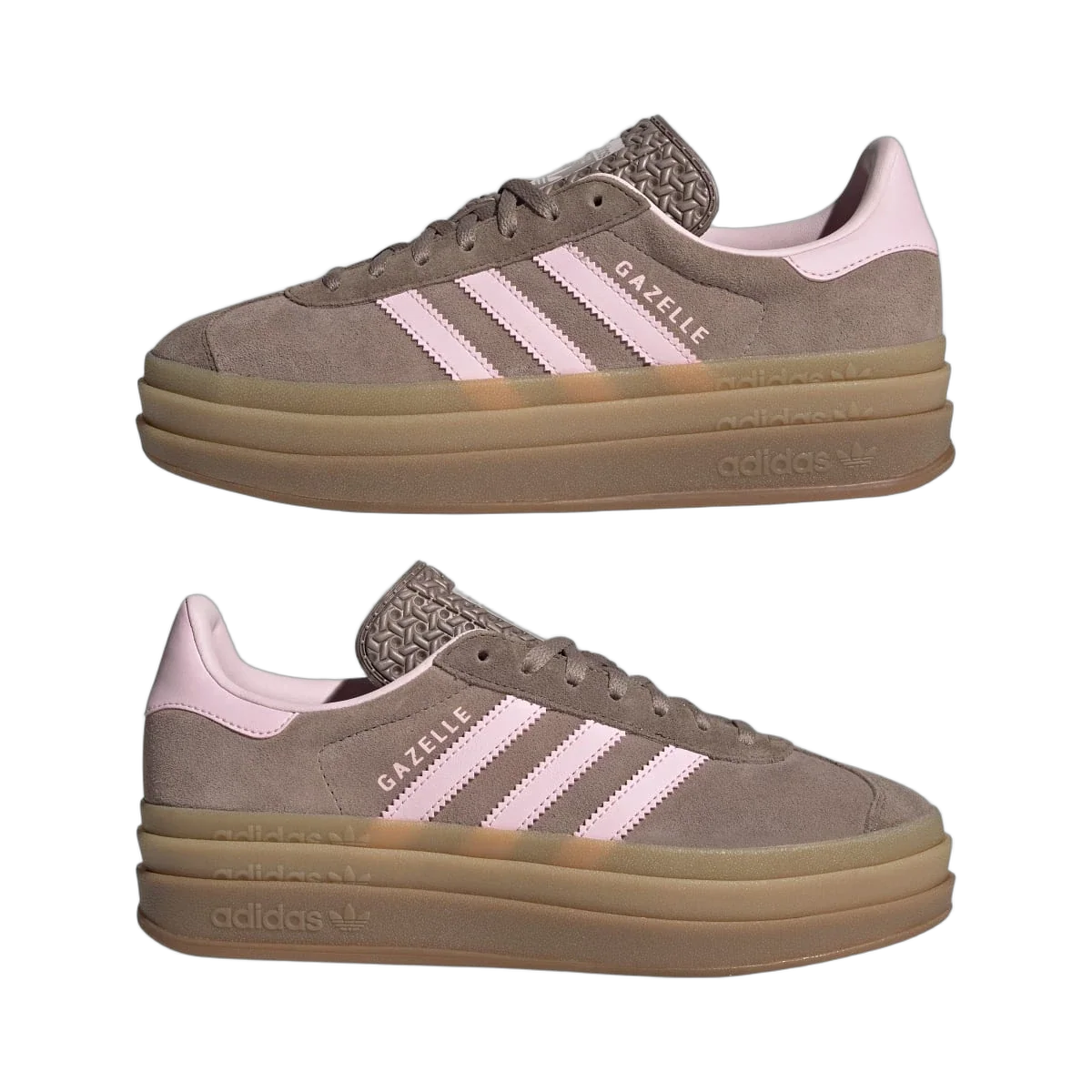 Overkicks - Adidas Gazelle Bold Trace Brown Clear Pink (Womens) (JQ6436) - detalle lateral interior