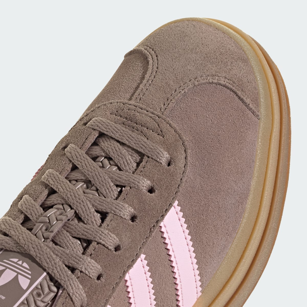 Overkicks - Adidas Gazelle Bold Trace Brown Clear Pink (Womens) (JQ6436) - detalle