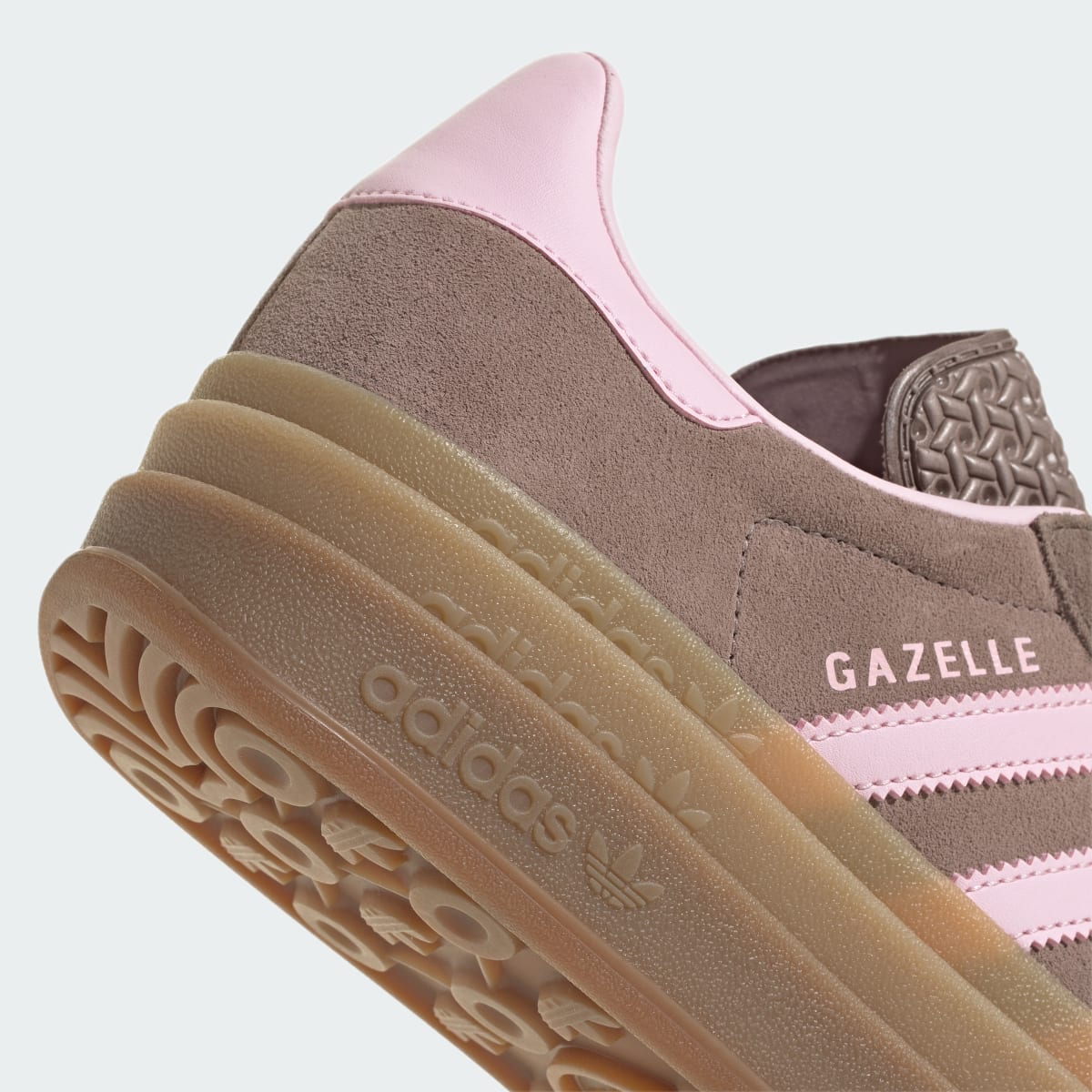 Overkicks - Adidas Gazelle Bold Trace Brown Clear Pink (Womens) (JQ6436) - detalle
