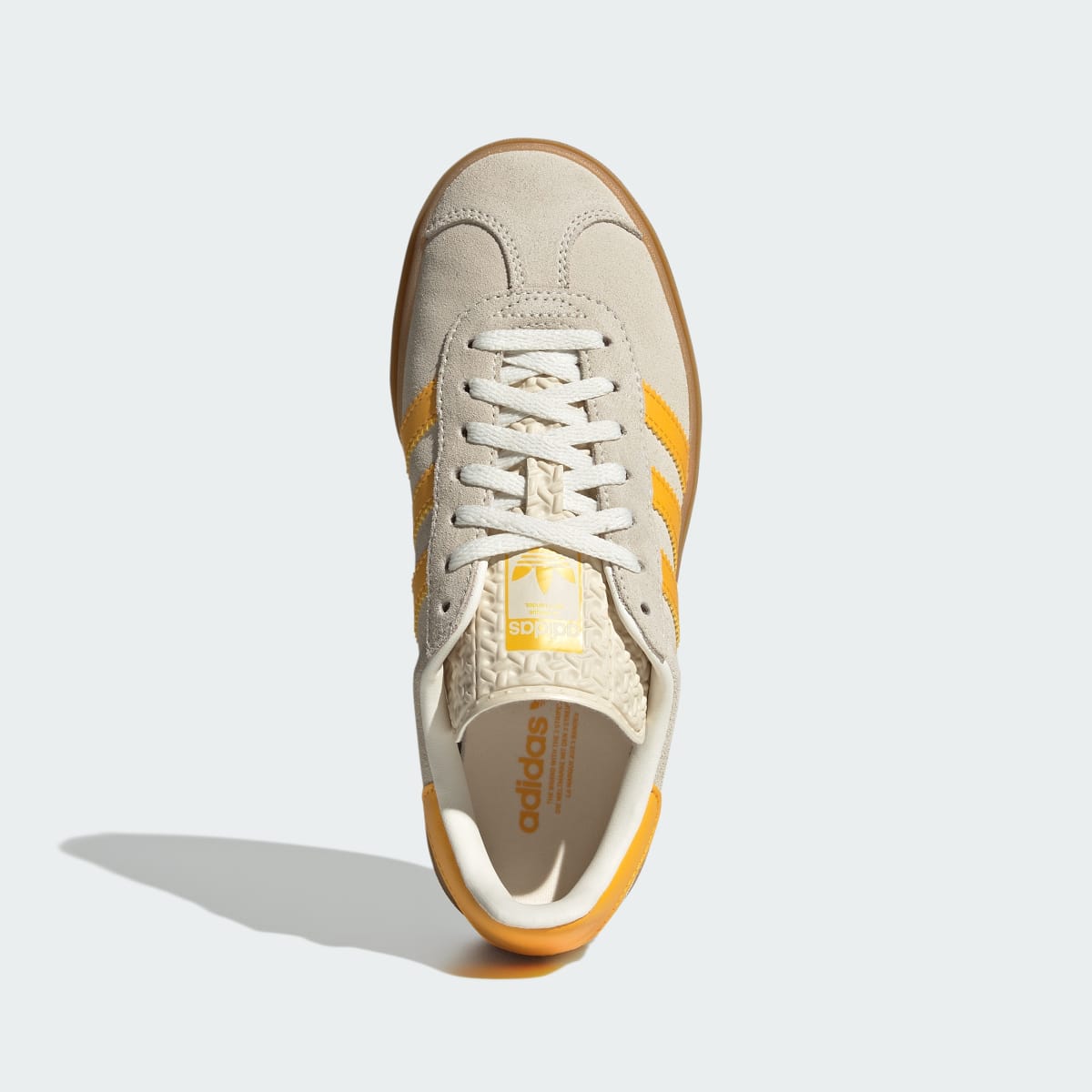 Overkicks - Adidas Gazelle Bold Wonder White Crew Yellow (IH6458) - par completo