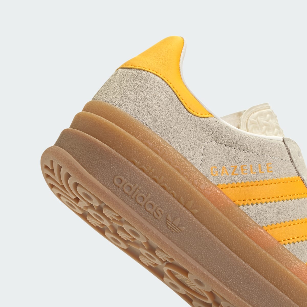 Overkicks - Adidas Gazelle Bold Wonder White Crew Yellow (IH6458) - detalle