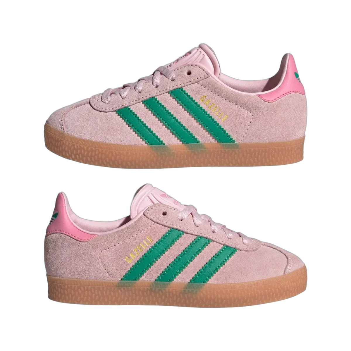 Overkicks - Adidas Gazelle Clear Pink Court Green Bliss Pink (PS) (JP7133) - imagen 7