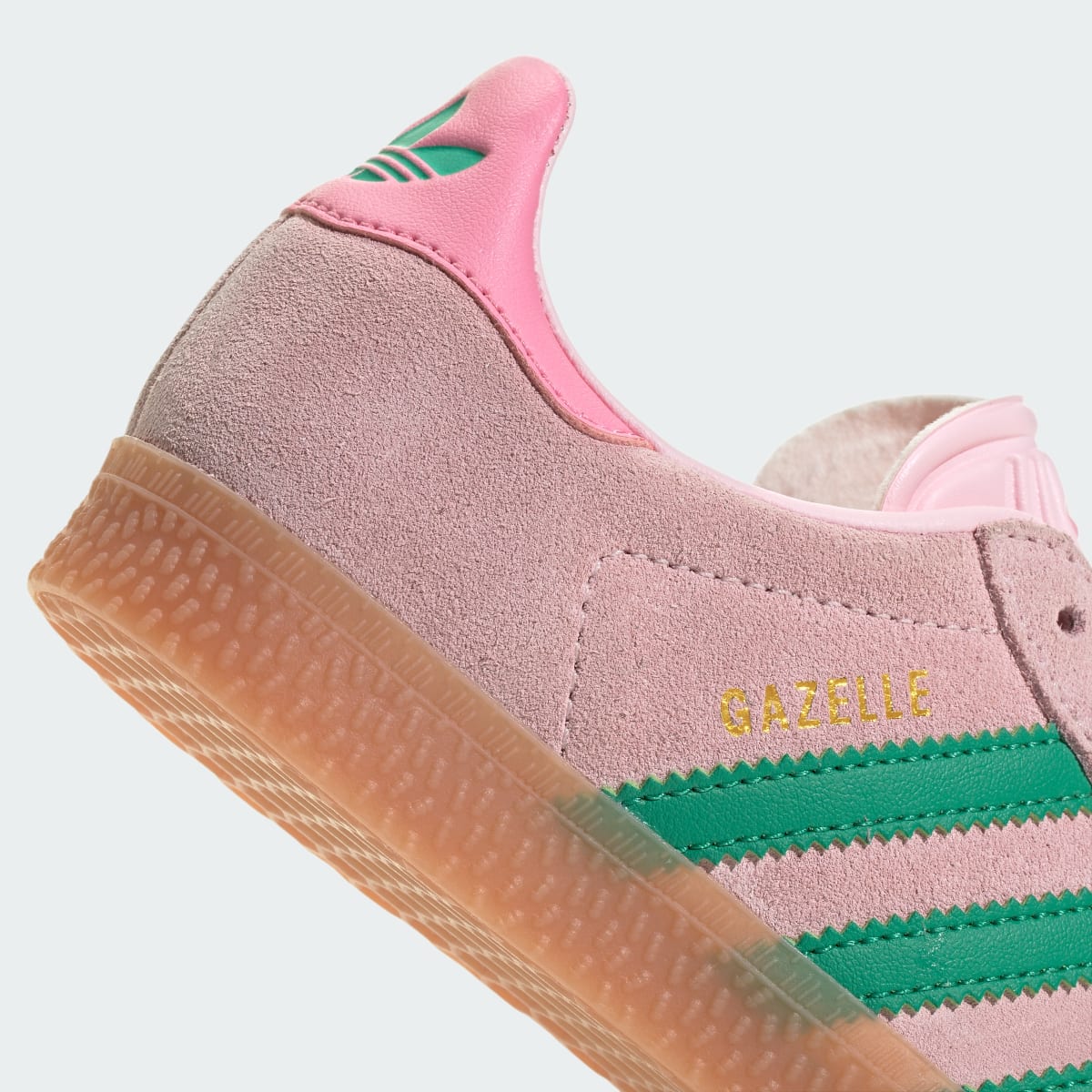 Overkicks - Adidas Gazelle Clear Pink Court Green Bliss Pink (PS) (JP7133) - imagen 8