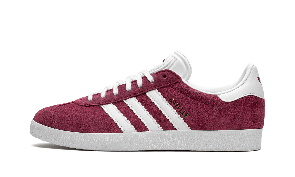 Overkicks - Adidas Gazelle Collegiate Burgundy White (B41645) - vista lateral
