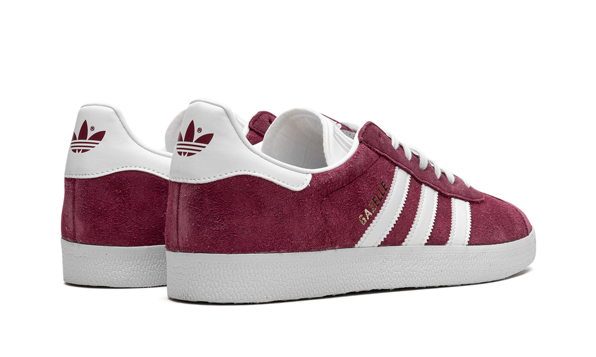Overkicks - Adidas Gazelle Collegiate Burgundy White (B41645) - par completo