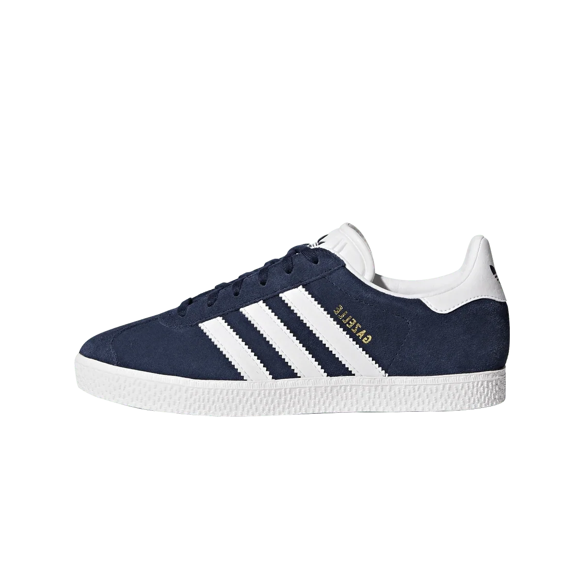 Overkicks - Adidas Gazelle Collegiate Navy Cloud White (GS) (BY9144) - vista lateral