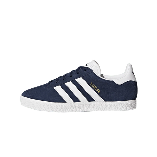 Overkicks - Adidas Gazelle Collegiate Navy Cloud White (GS) (BY9144) - vista lateral