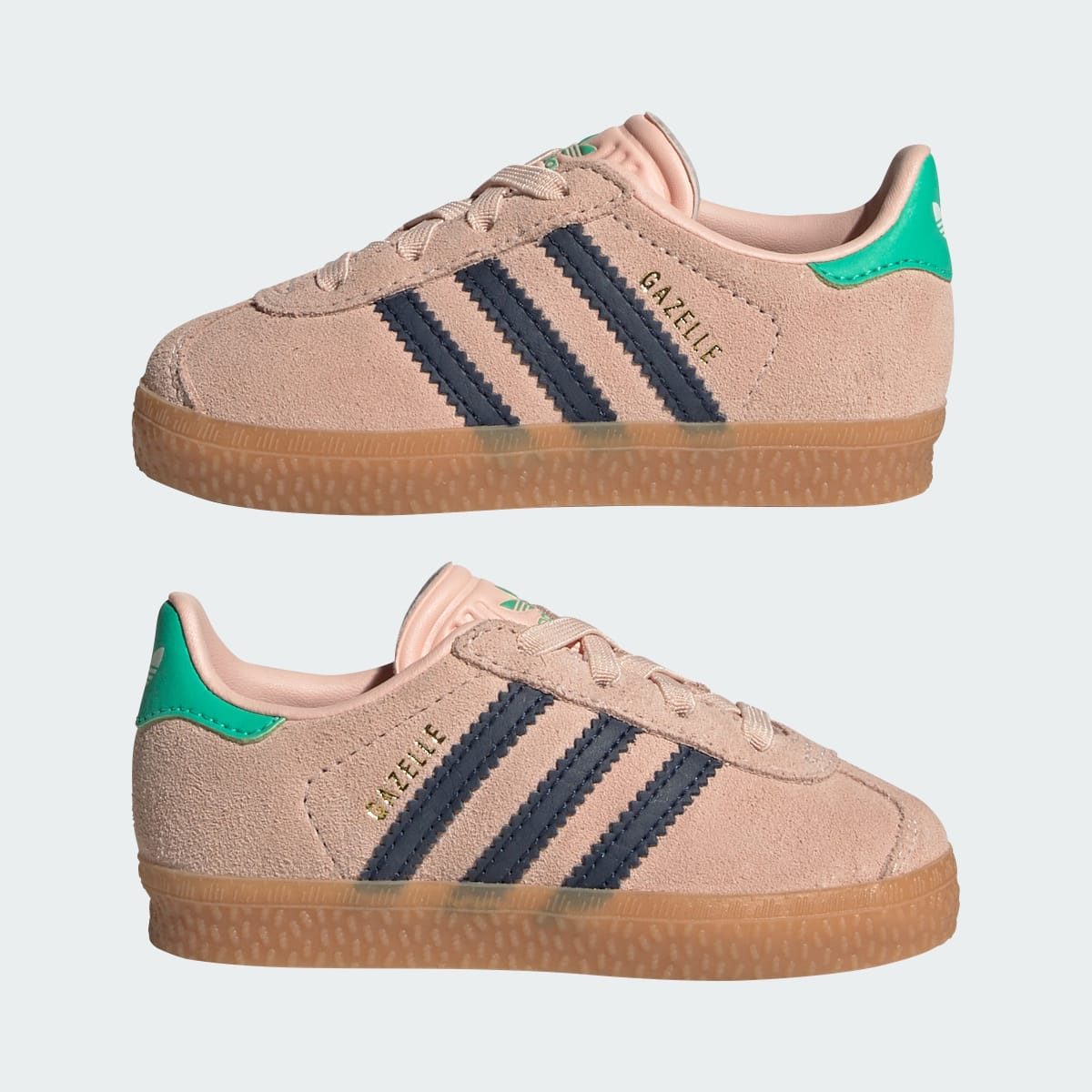 Overkicks - Adidas Gazelle Comfort Closure Blush Pink Night Indigo Green (TD) (KI4035) - imagen 7