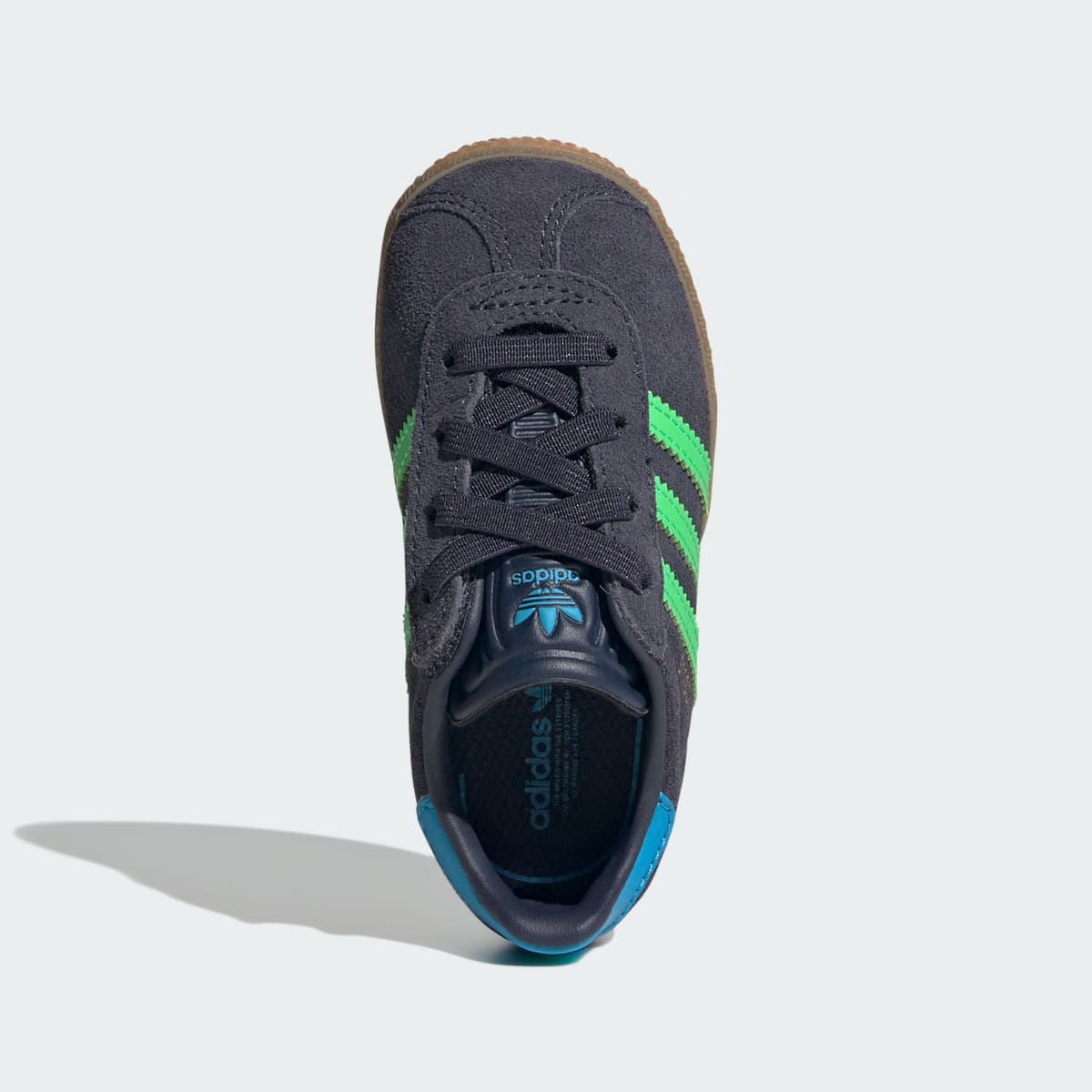Overkicks - Adidas Gazelle Comfort Closure Shadow Navy Screaming Green (TD) (IH6476) - imagen 4