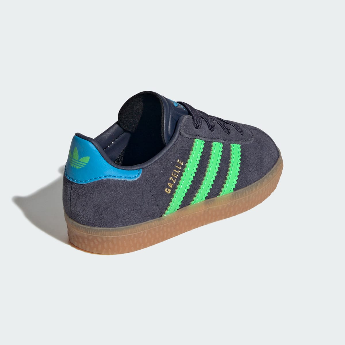 Overkicks - Adidas Gazelle Comfort Closure Shadow Navy Screaming Green (TD) (IH6476) - imagen 6