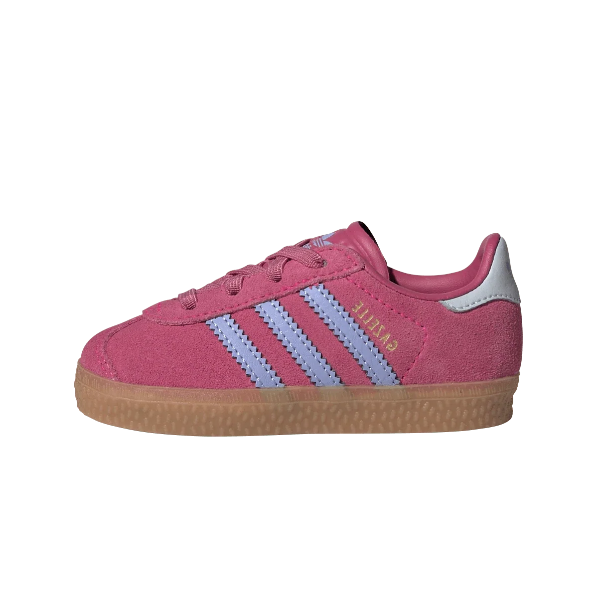 Overkicks - Adidas Gazelle Comfort Closure Shock Pink Blue Spark Halo Blue (TD) (JR5938) - vista lateral