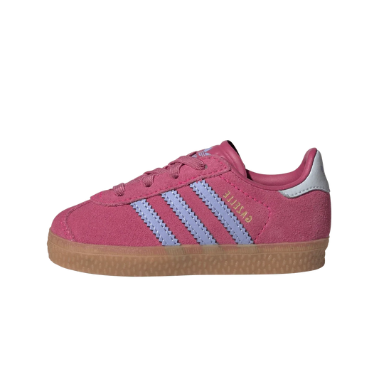 Overkicks - Adidas Gazelle Comfort Closure Shock Pink Blue Spark Halo Blue (TD) (JR5938) - vista lateral