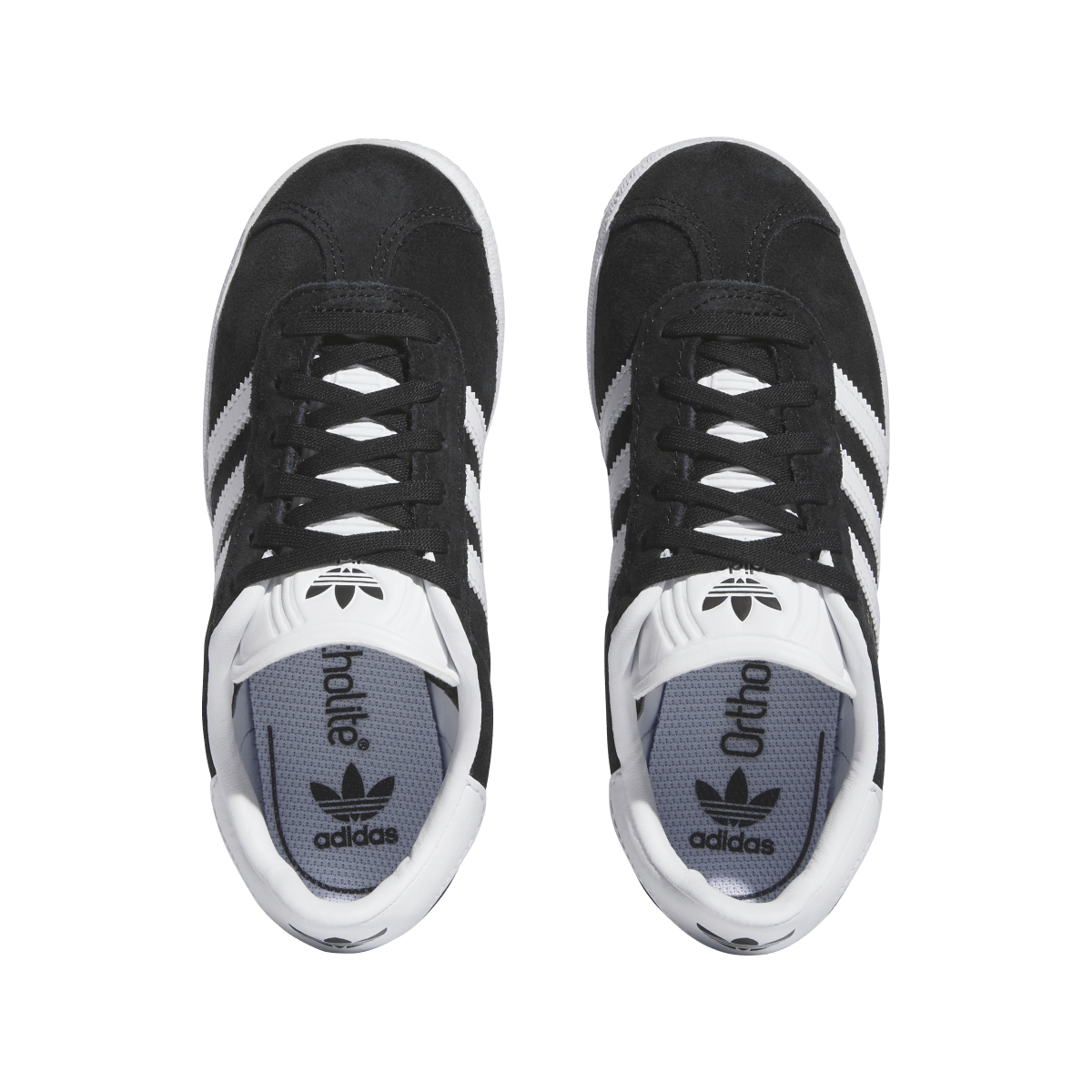 Overkicks - Adidas Gazelle Core Black Cloud White Gold Metallic (PS) (BB2507) - imagen 3