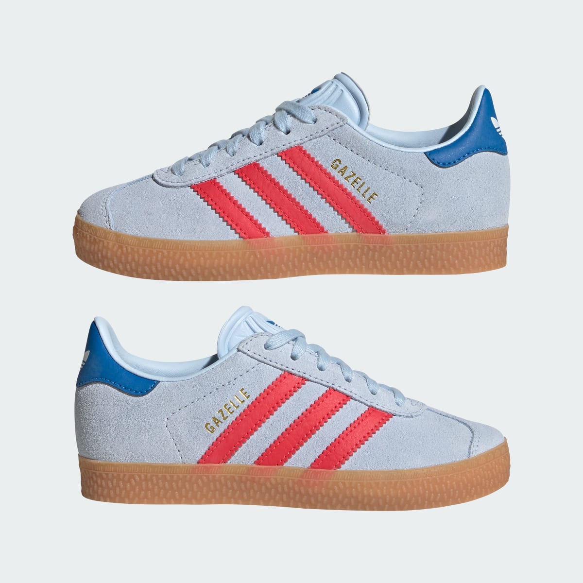 Overkicks - Adidas Gazelle Crystal Sky Lucid Red Blue Bird (PS) (KI4036) - imagen 7