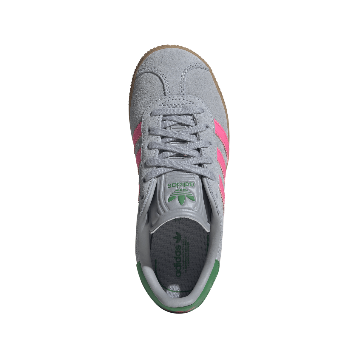 Overkicks - Adidas Gazelle Halo Silver Lucid Pink Green (PS) (IH6472) - imagen 3