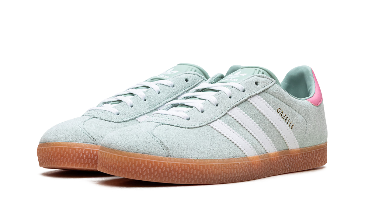 Overkicks - Adidas Gazelle Hazy Green Bliss Pink (IG9152) - vista trasera