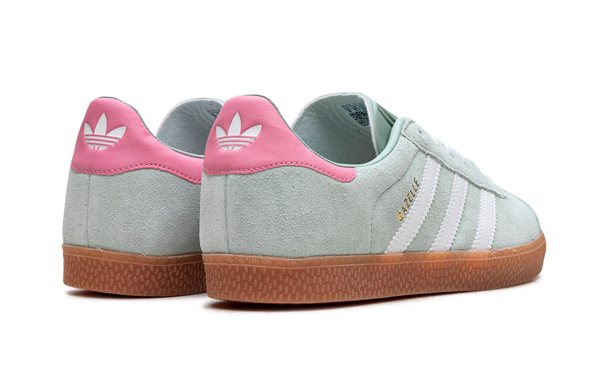 Overkicks - Adidas Gazelle Hazy Green Bliss Pink (IG9152) - par completo