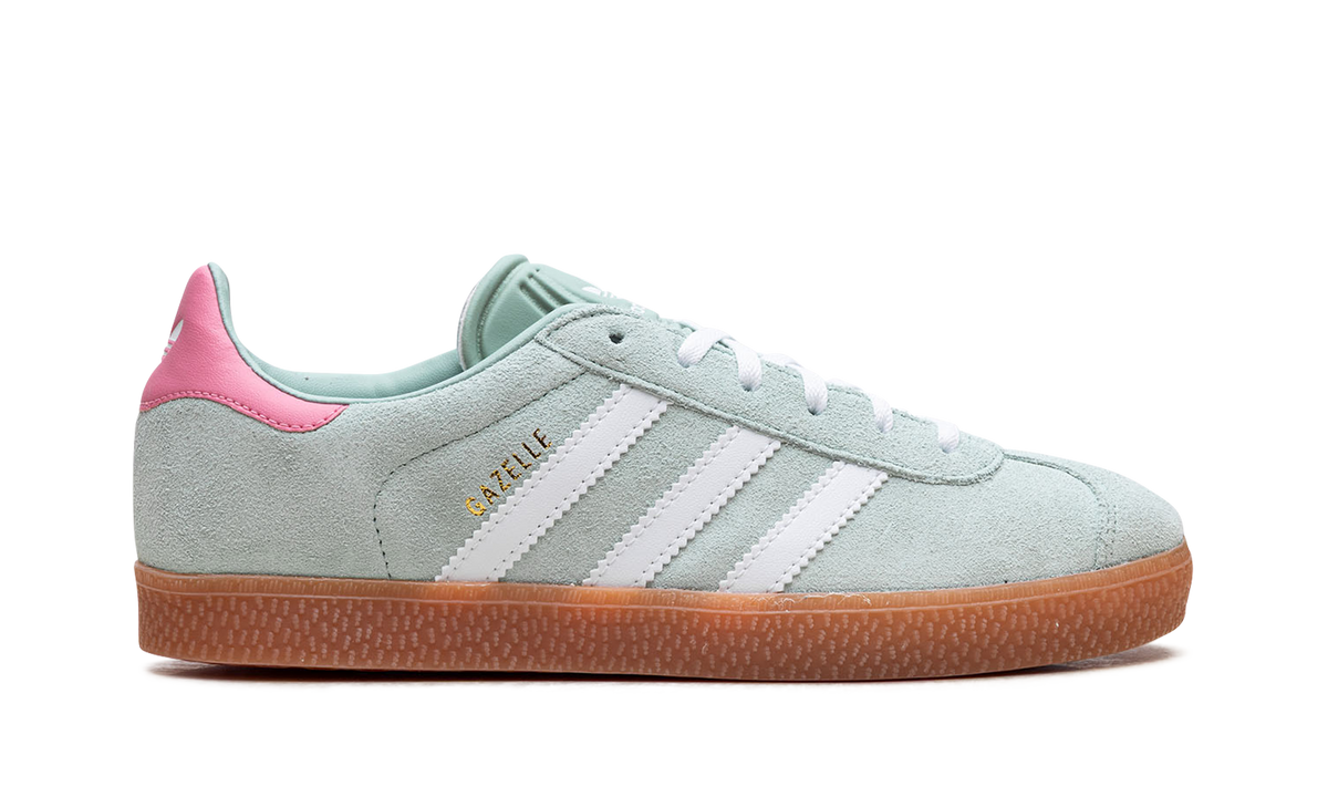 Overkicks - Adidas Gazelle Hazy Green Bliss Pink (IG9152) - detalle talón