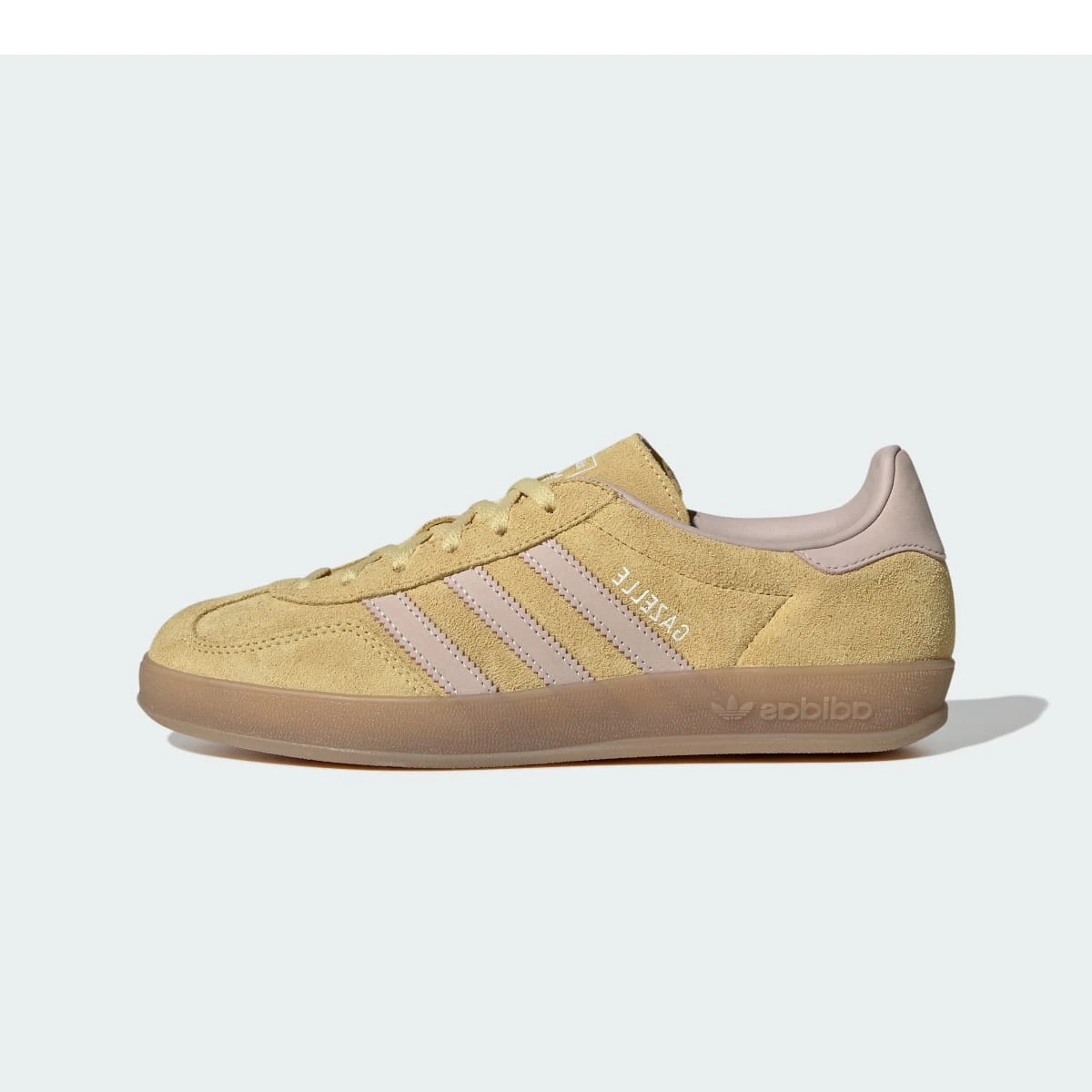 Overkicks - Adidas Gazelle Indoor Almost Yellow Wonder Quartz (IH9220) - vista lateral