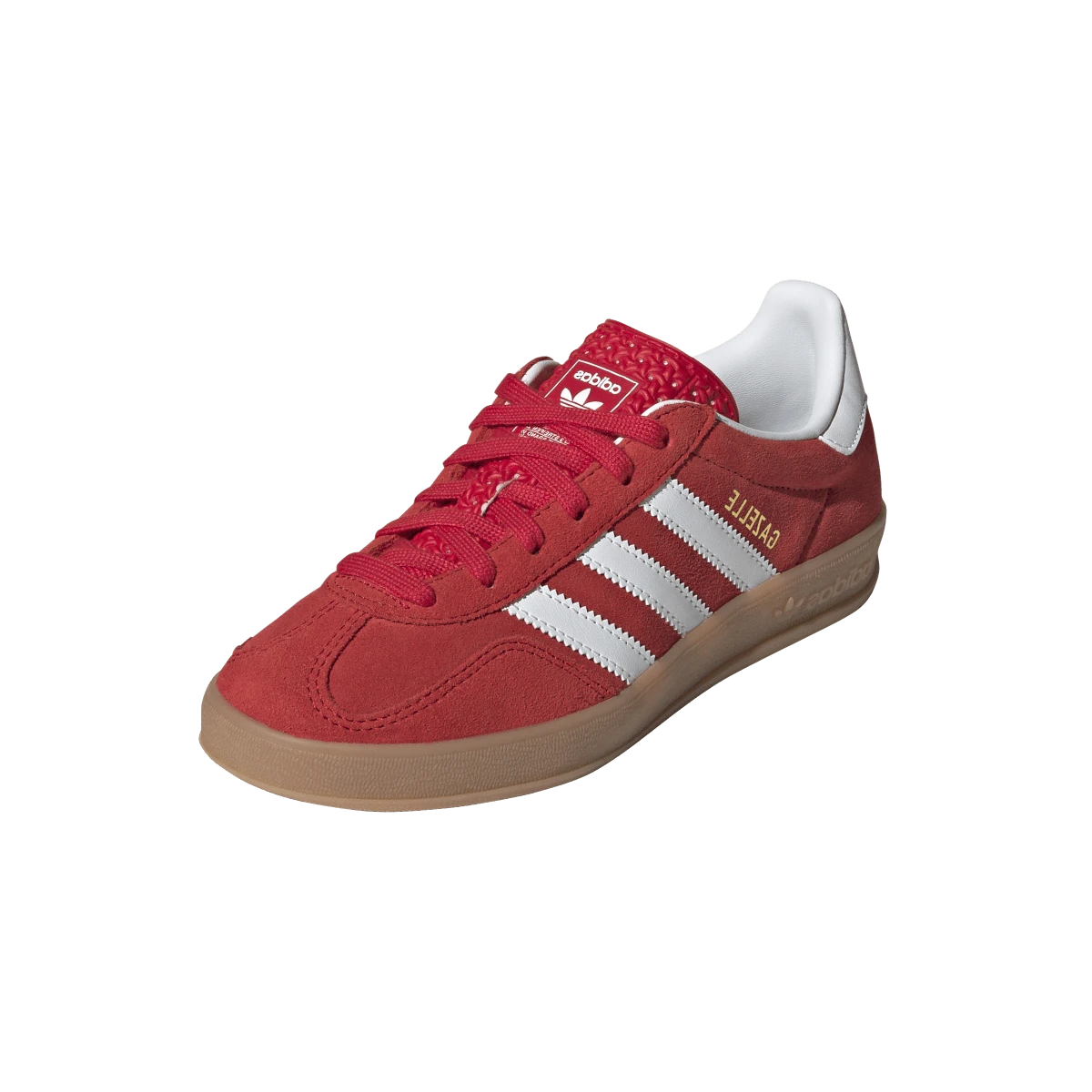 Overkicks - Adidas Gazelle Indoor Better Scarlet Cloud White Gum (JS3801) - vista trasera
