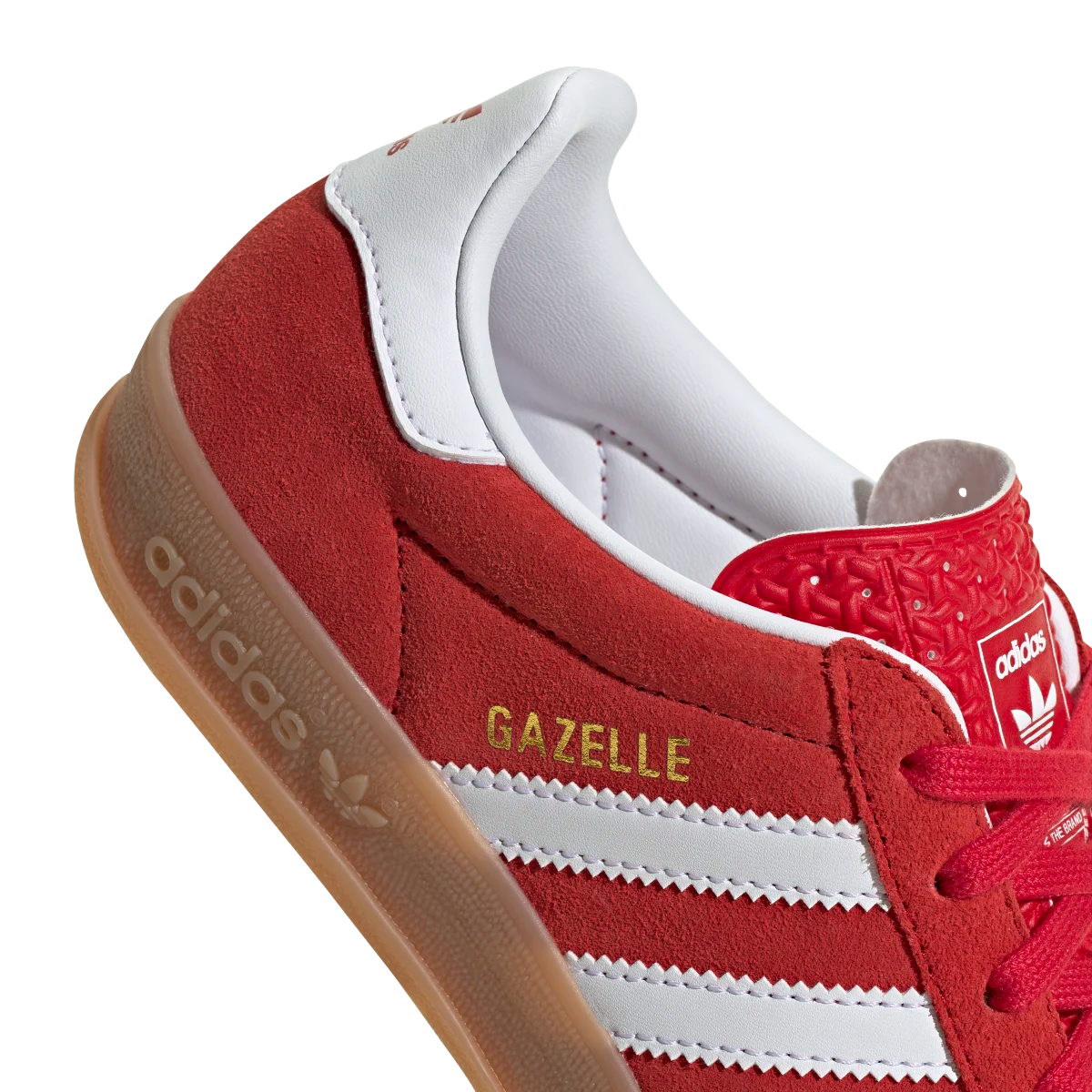 Overkicks - Adidas Gazelle Indoor Better Scarlet Cloud White Gum (JS3801) - vista superior