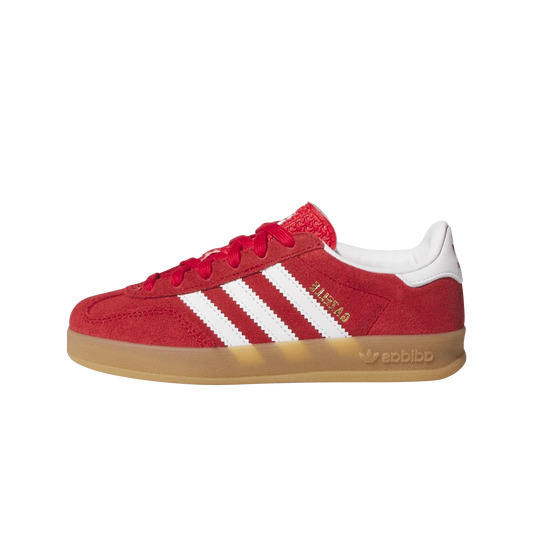 Overkicks - Adidas Gazelle Indoor Better Scarlet White Gum (PS) (IH9136) - vista lateral
