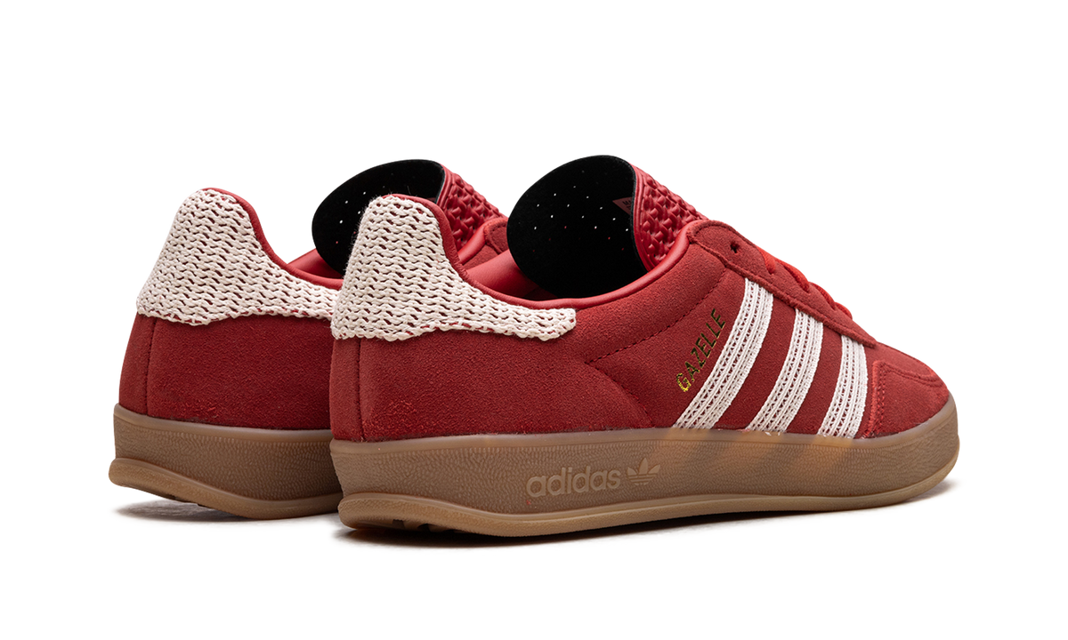 Overkicks - Adidas Gazelle Indoor Better Scarlet Wonder White Gum (JI2756) - par completo