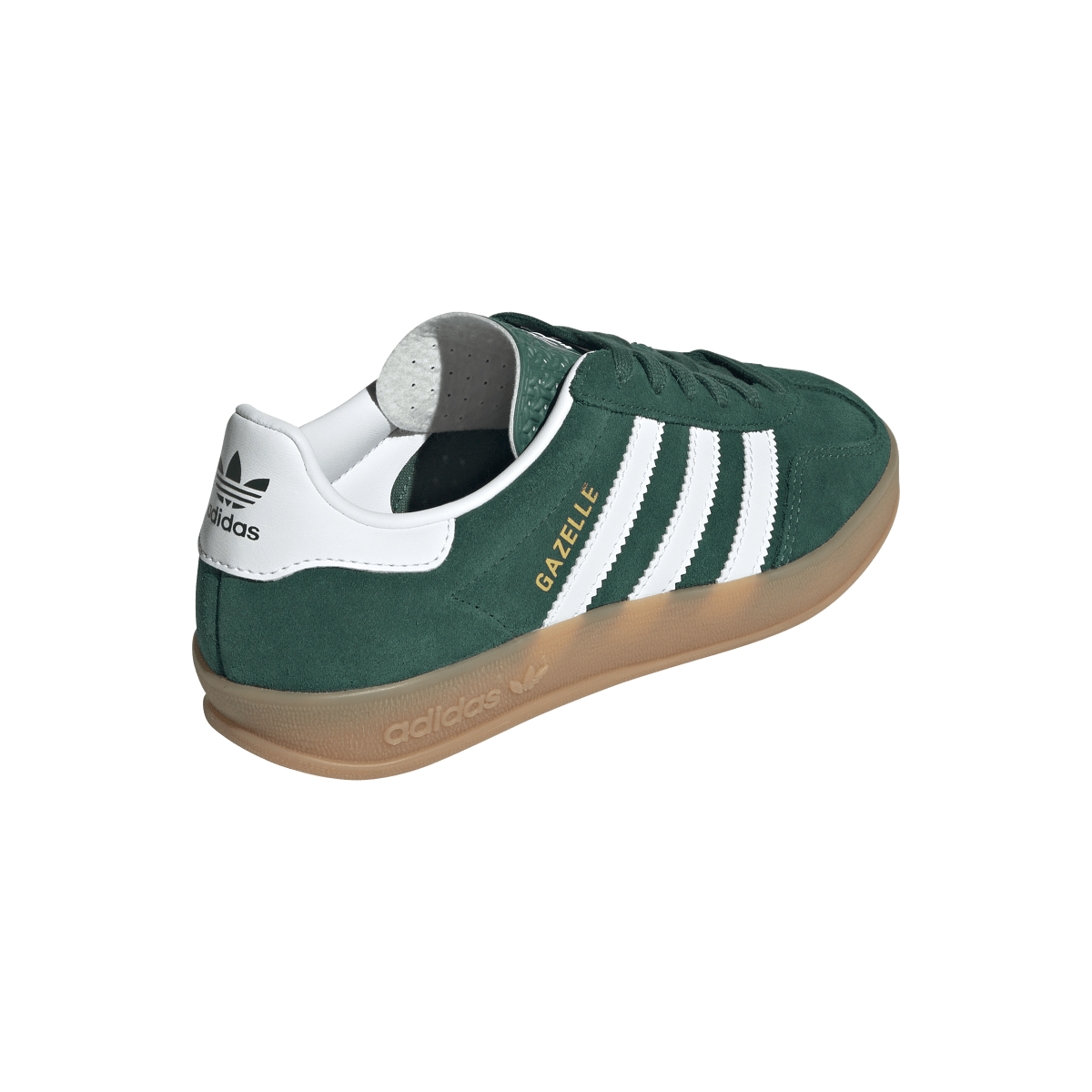 Overkicks - Adidas Gazelle Indoor Collegiate Green Cloud White Gum (GS) (JS3800) - imagen 5