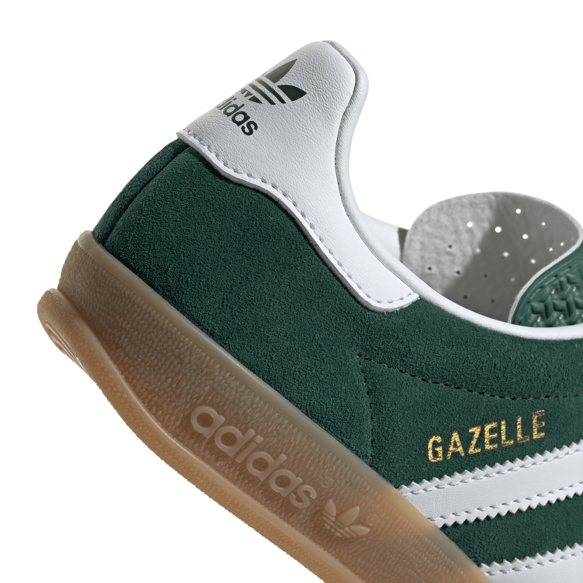 Overkicks - Adidas Gazelle Indoor Collegiate Green Cloud White Gum (GS) (JS3800) - imagen 7