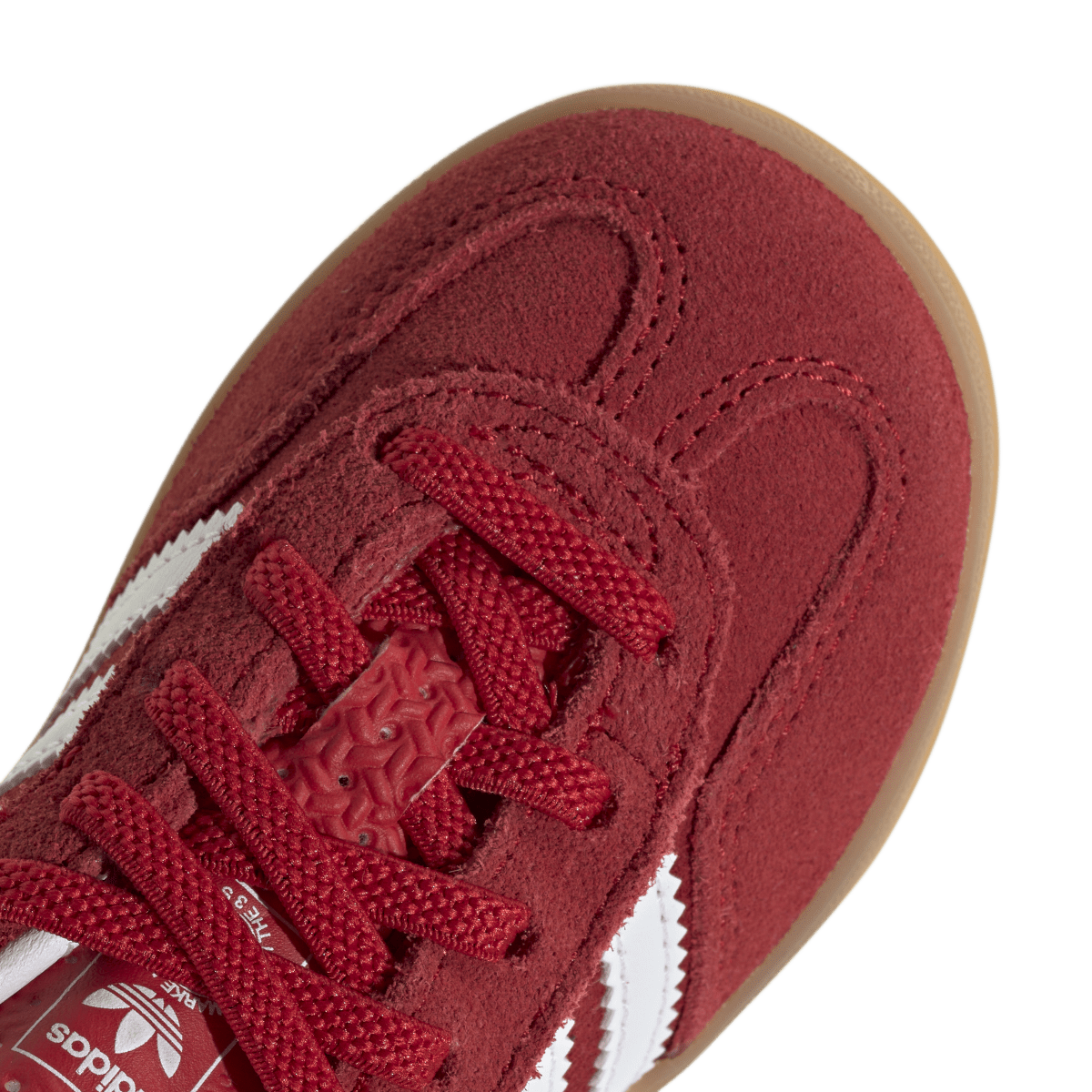 Overkicks - Adidas Gazelle Indoor Comfort Closure Better Scarlet White Gum (TD) (IH9132) - imagen 7