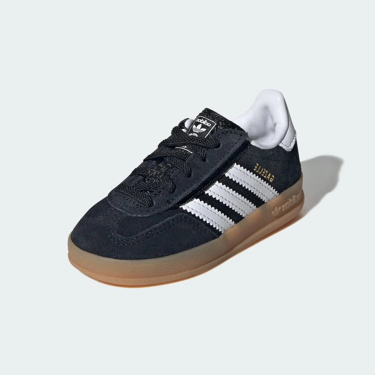 Overkicks - Adidas Gazelle Indoor Comfort Closure Black White Gum (TD) (IH9131) - imagen 2