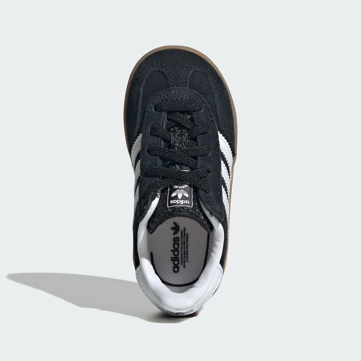 Overkicks - Adidas Gazelle Indoor Comfort Closure Black White Gum (TD) (IH9131) - imagen 3