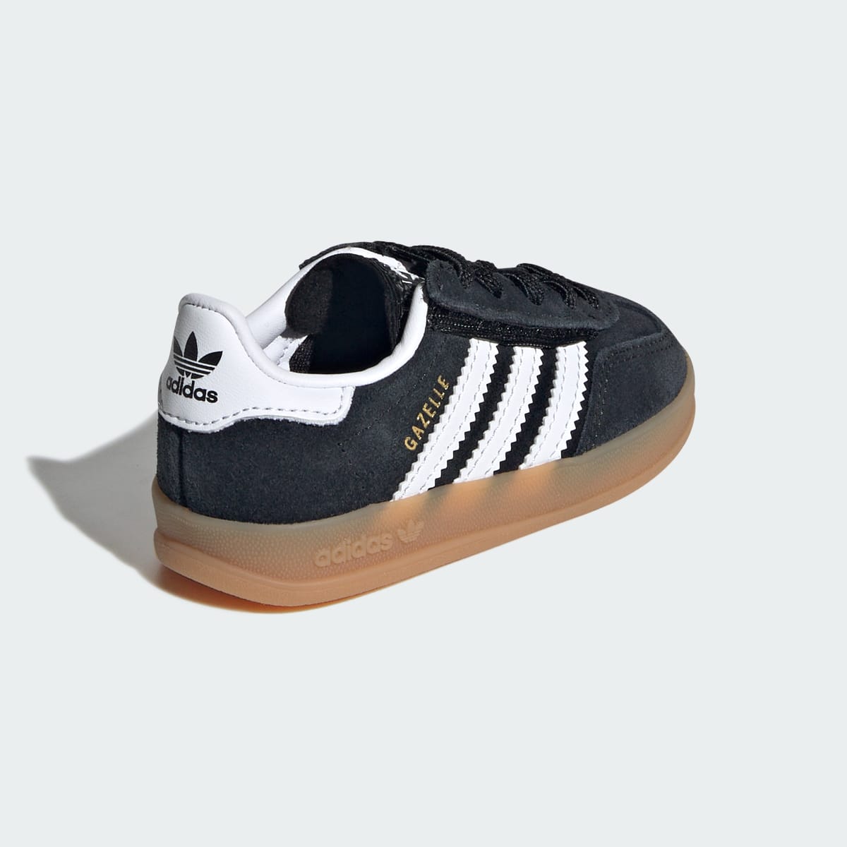 Overkicks - Adidas Gazelle Indoor Comfort Closure Black White Gum (TD) (IH9131) - imagen 5