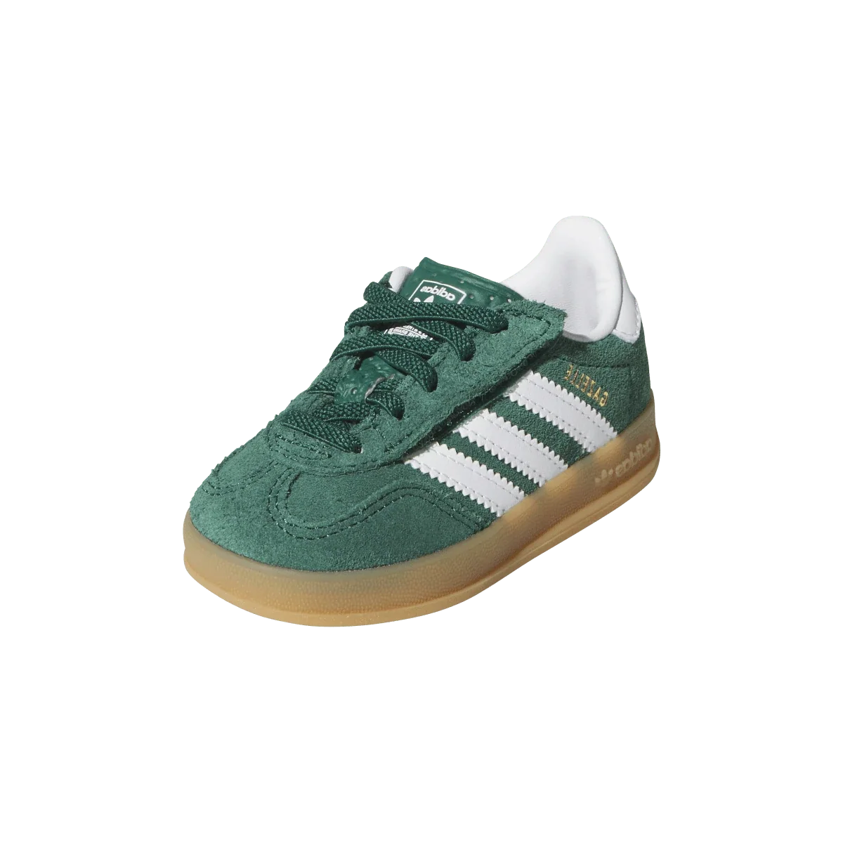 Overkicks - Adidas Gazelle Indoor Comfort Closure Collegiate Green White Gum (TD) (IH9130) - imagen 2