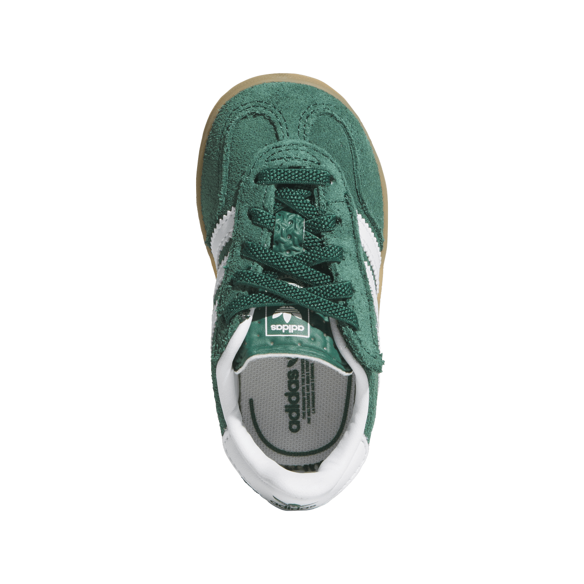Overkicks - Adidas Gazelle Indoor Comfort Closure Collegiate Green White Gum (TD) (IH9130) - imagen 3