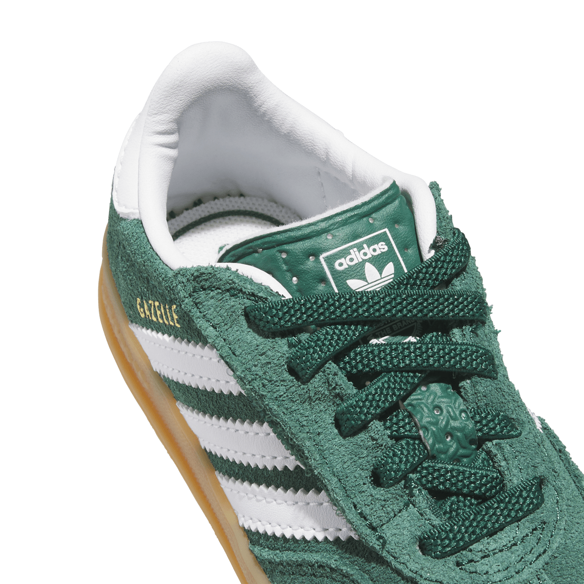 Overkicks - Adidas Gazelle Indoor Comfort Closure Collegiate Green White Gum (TD) (IH9130) - imagen 7