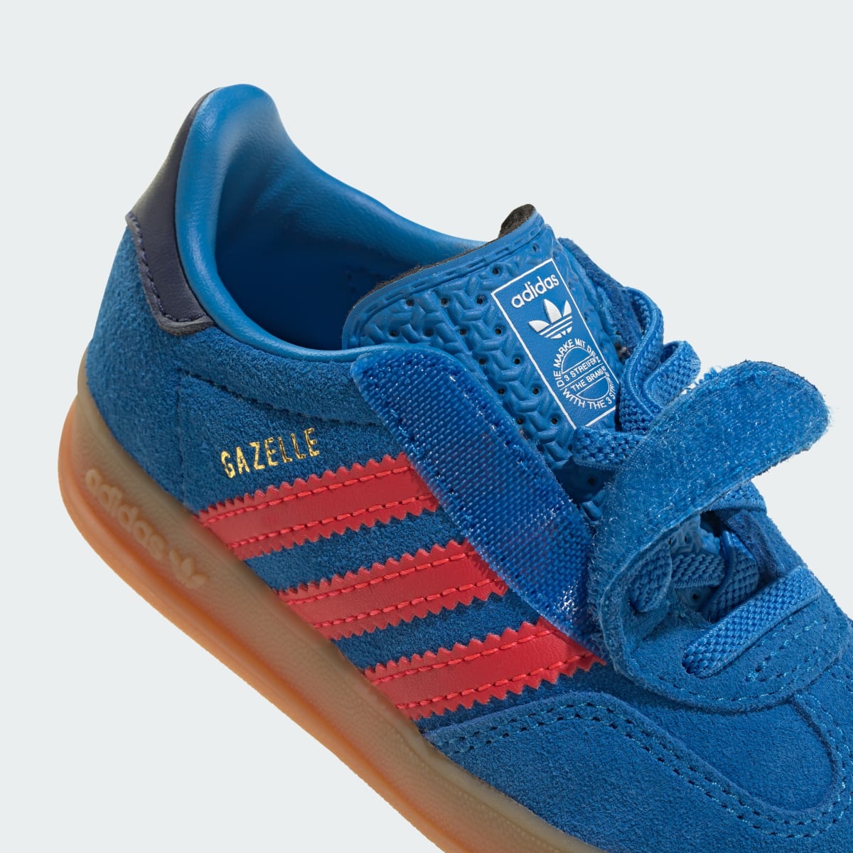 Overkicks - Adidas Gazelle Indoor Comfort Closure Lucid Ray Blue Lucid Red (TD) (IH4011) - imagen 10