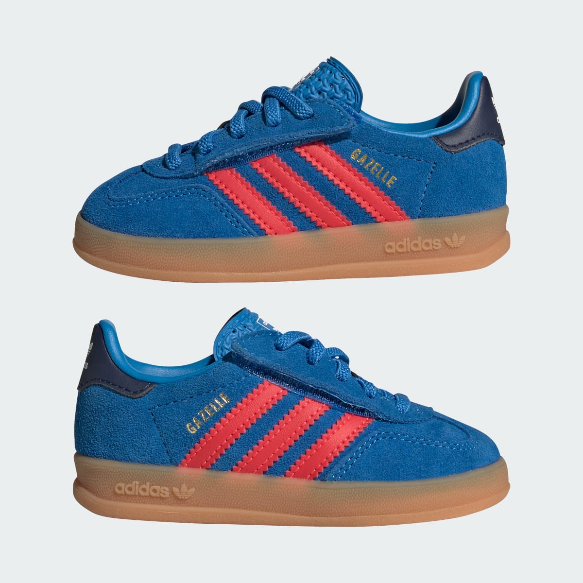 Overkicks - Adidas Gazelle Indoor Comfort Closure Lucid Ray Blue Lucid Red (TD) (IH4011) - imagen 7