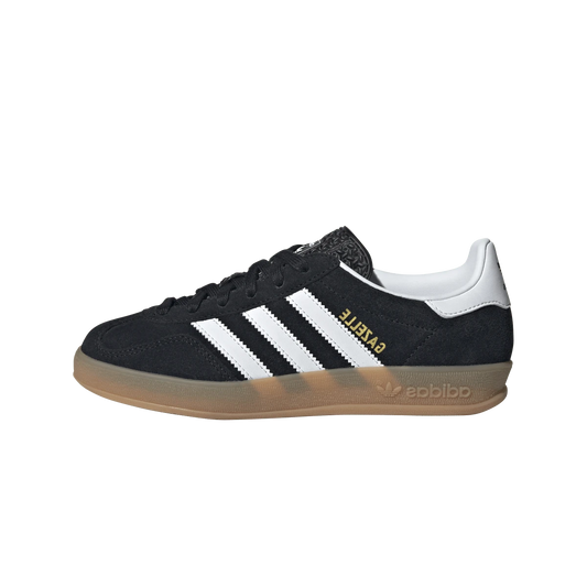 Overkicks - Adidas Gazelle Indoor Core Black Cloud White Gum (JQ8701) - vista lateral