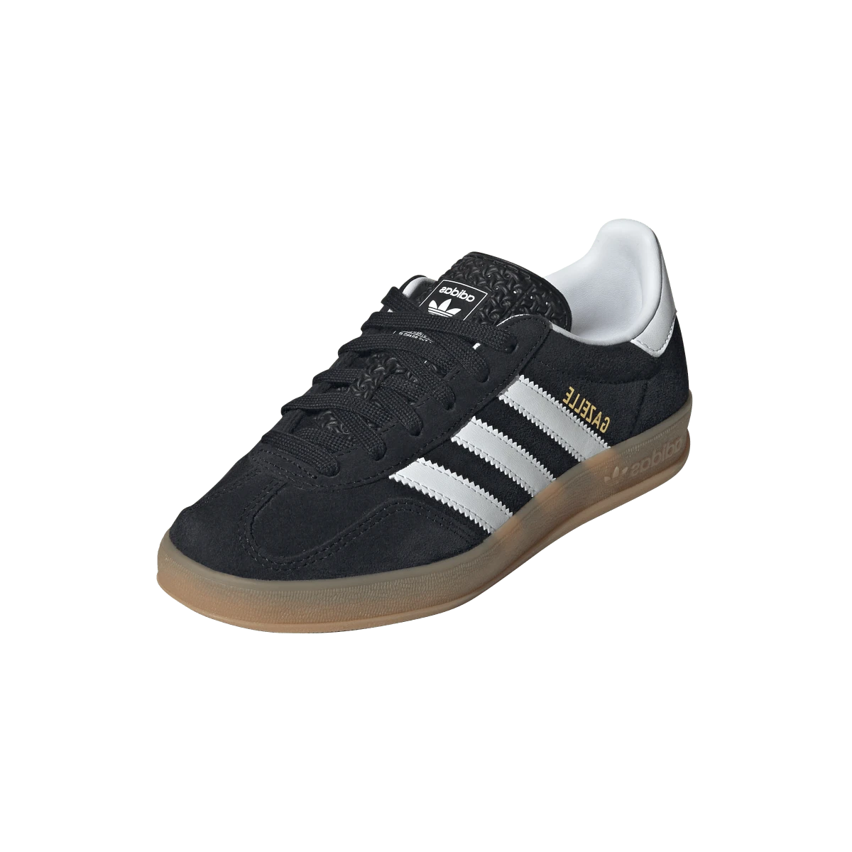 Overkicks - Adidas Gazelle Indoor Core Black Cloud White Gum (JQ8701) - vista trasera