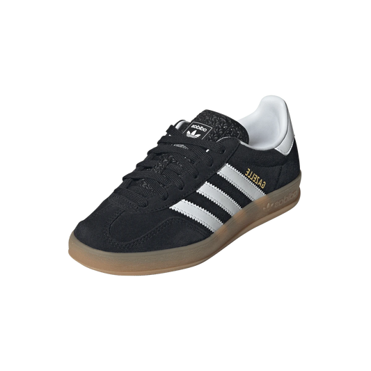 Overkicks - Adidas Gazelle Indoor Core Black Cloud White Gum (JQ8701) - vista trasera