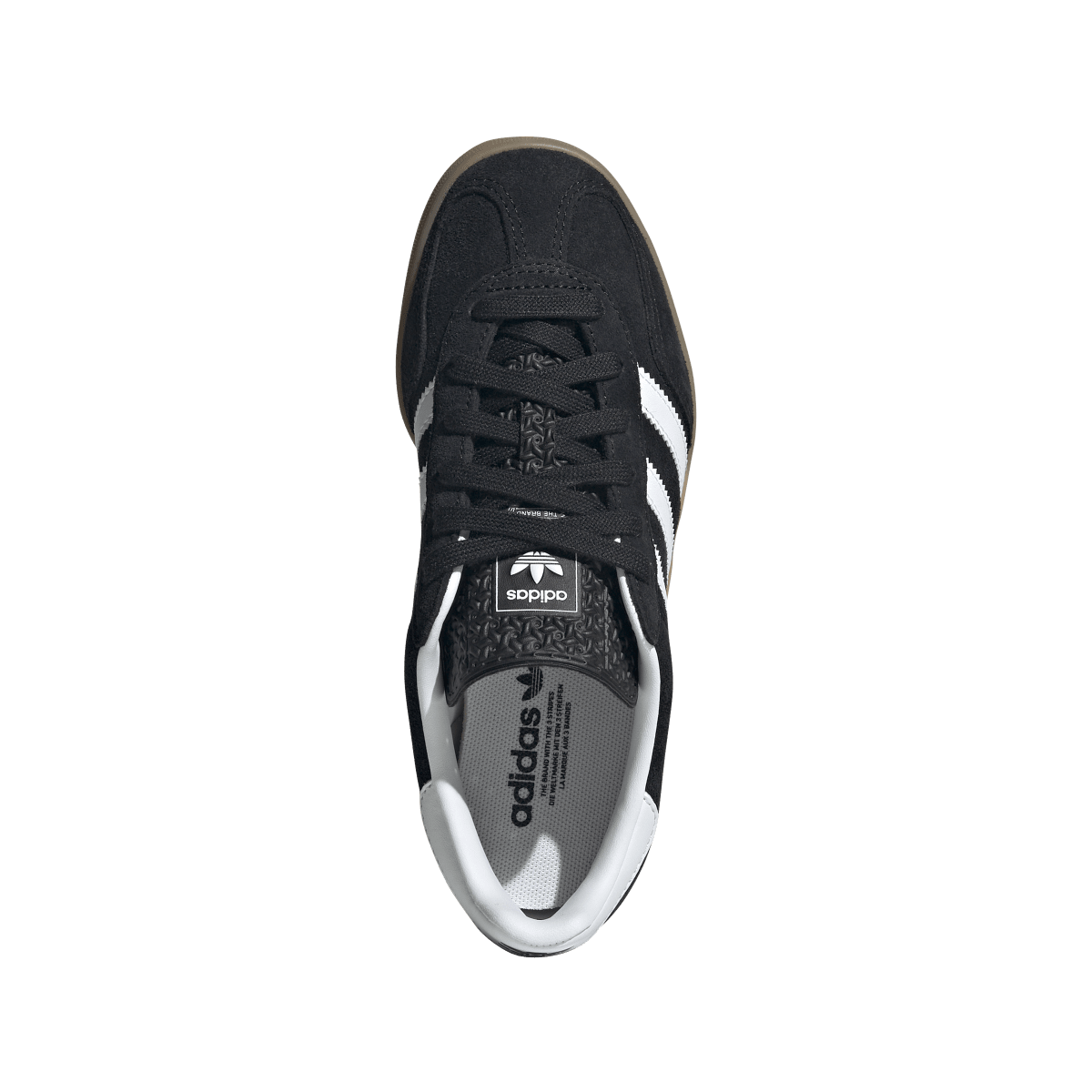 Overkicks - Adidas Gazelle Indoor Core Black Cloud White Gum (JQ8701) - par completo