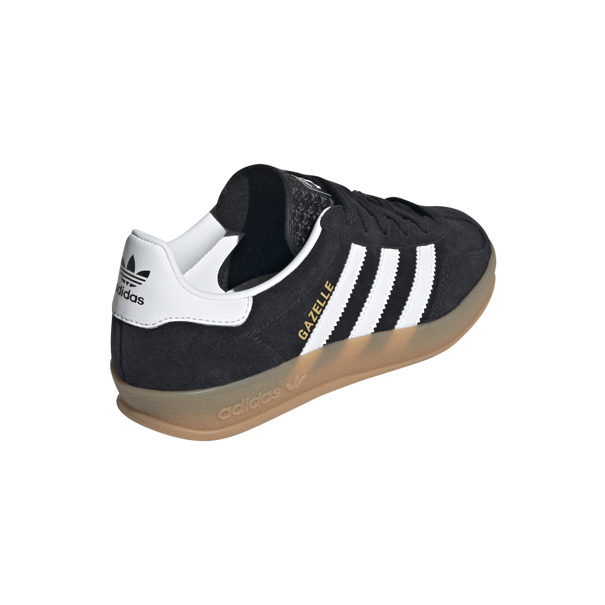 Overkicks - Adidas Gazelle Indoor Core Black Cloud White Gum (JQ8701) - vista superior