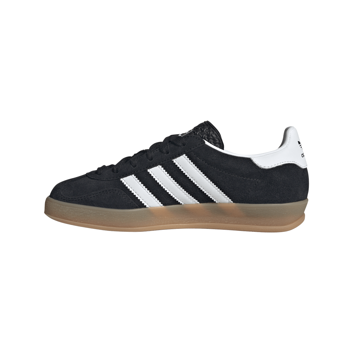 Overkicks - Adidas Gazelle Indoor Core Black Cloud White Gum (JQ8701) - detalle talón