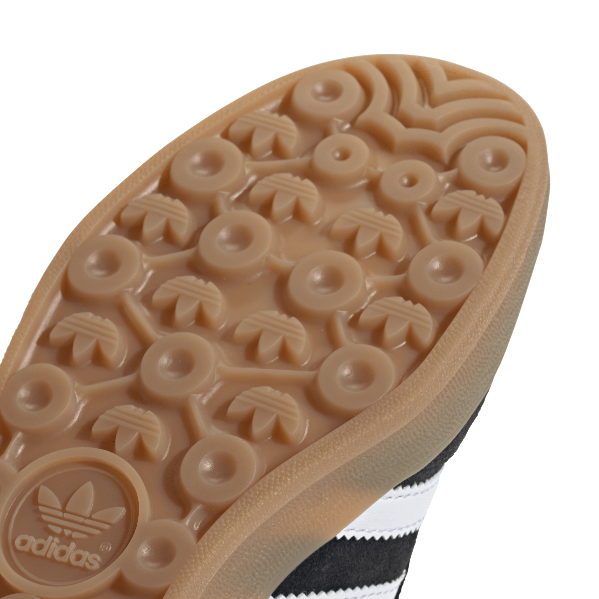 Overkicks - Adidas Gazelle Indoor Core Black Cloud White Gum (JQ8701) - detalle lateral interior