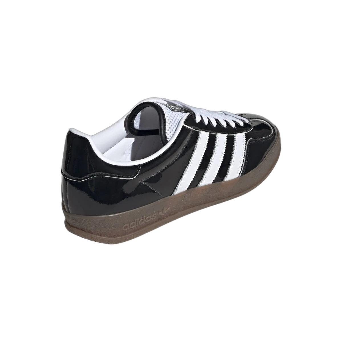 Overkicks - Adidas Gazelle Indoor Core Black Patent Leather (JQ8124) - vista superior