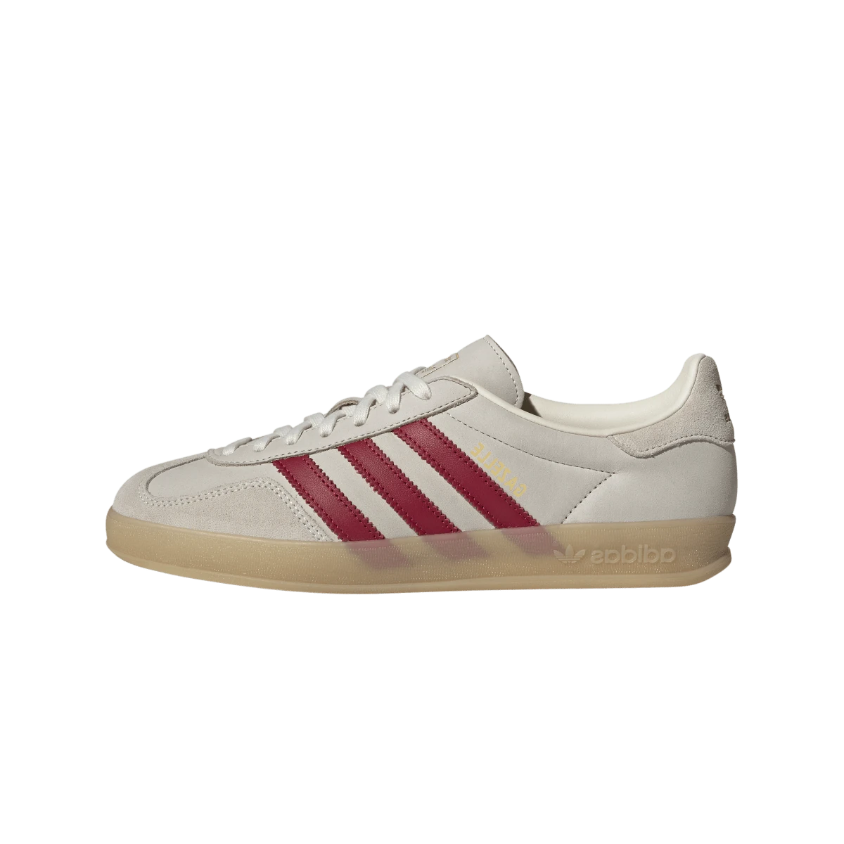 Overkicks - Adidas Gazelle Indoor Cream White Red Gum (IH9676) - vista lateral