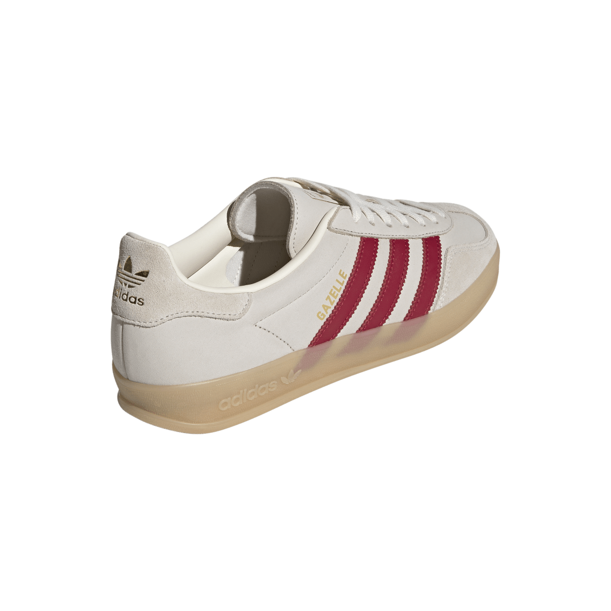 Overkicks - Adidas Gazelle Indoor Cream White Red Gum (IH9676) - vista superior