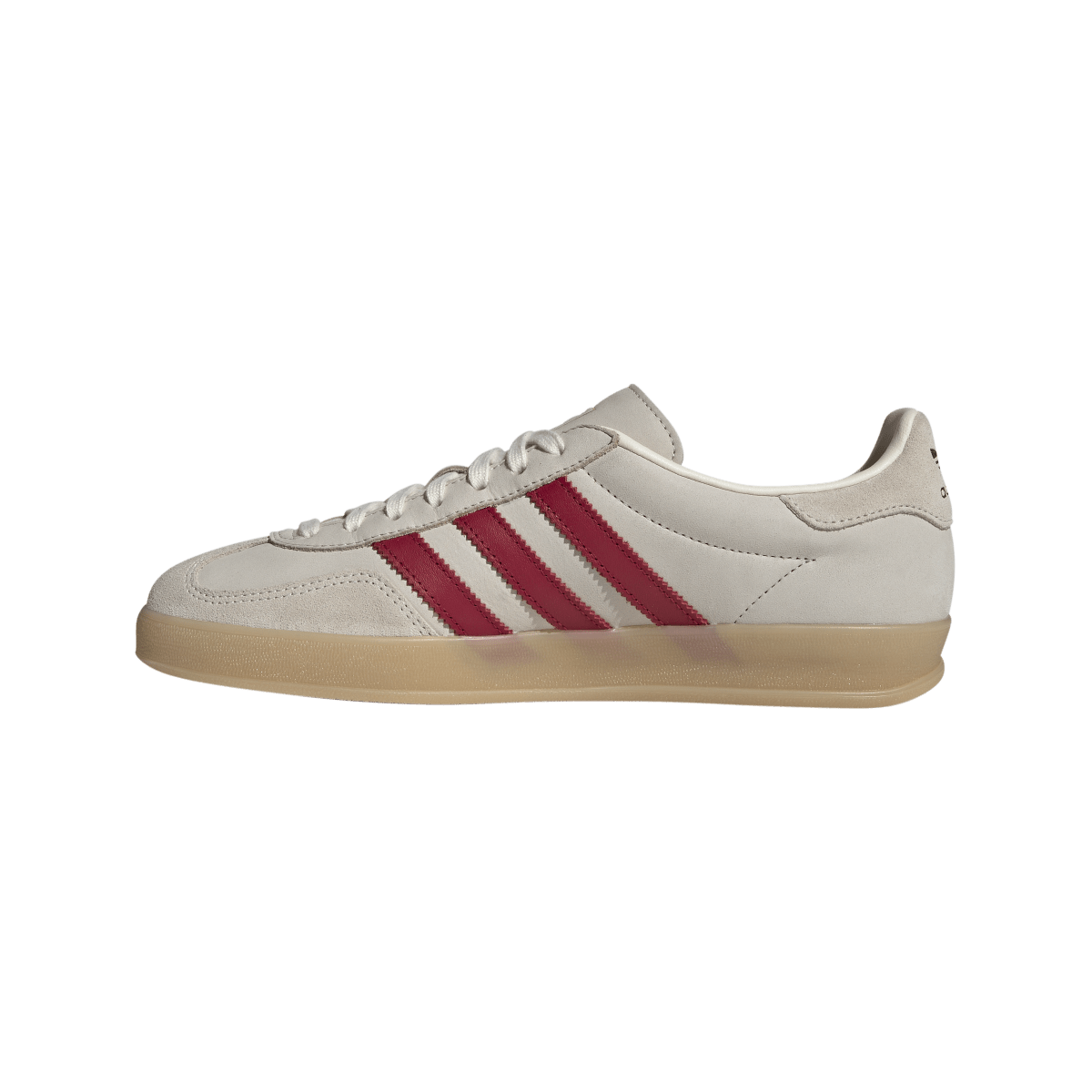 Overkicks - Adidas Gazelle Indoor Cream White Red Gum (IH9676) - detalle talón